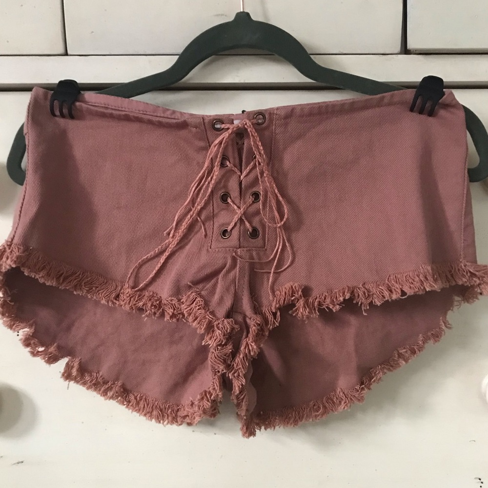 Indah Lace-up Shorts